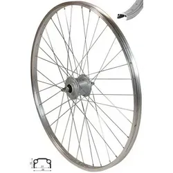 REDONDO 28 Zoll Vorderrad Laufrad mit Shimano Nexus Nabendynamo - Fahrrad-Laufräder, komplett eingespeicht und zentriert, mit leistungsstarkem Shimano Nabendynamo für zuverlässige Beleuchtung im Straßenverkehr.