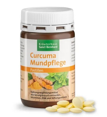Sanct Bernhard Curcuma Mundpflege 180 Pastillen (154,64 EUR/kg)