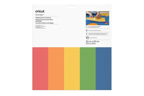 CRICUT Joy Smart Paper, helles Bogen-Musterset (10 Stk.), Sticker