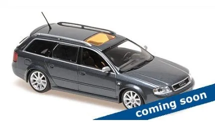 Minichamps AUDI RS6 AVANT 2002 - GREY MET. 940011711 - Modellbau im Maßstab 1:43, detailgetreue Nachbildung des sportlichen Audi RS6 Avant für Sammler und Auto-Enthusiasten.