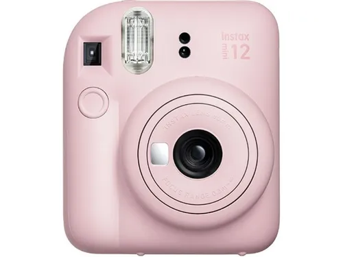 INSTAX Mini 12 Sofortbildkamera Blossom-Pink - Automatische Belichtung, Selfiespiegel für perfekte Schnappschüsse im Scheckkartenformat