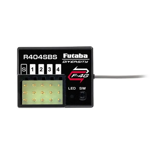 Futaba R404SBS Empfänger 2,4GHz, F-4G *Bulk* - Sender & Empfänger, zuverlässiger 2,4GHz Empfänger für präzise Steuerung in RC-Modellen