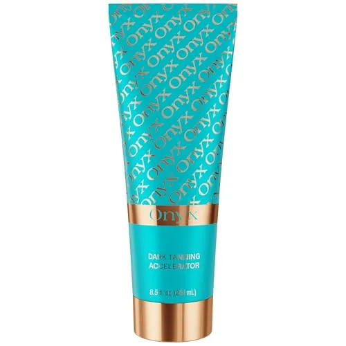 Onyx Stärkster Dark Tanning Accelerator – Intensiver Bräunungsbeschleuniger - Dieser Bräunungsbeschleuniger sorgt für eine schnelle, gleichmäßige Bräune und ist ideal für das Sonnenstudio sowie die Außenanwendung. Die feuchtigkeitsspendende Formel hinterlässt ein strahlendes Finish und pflegt die Haut.