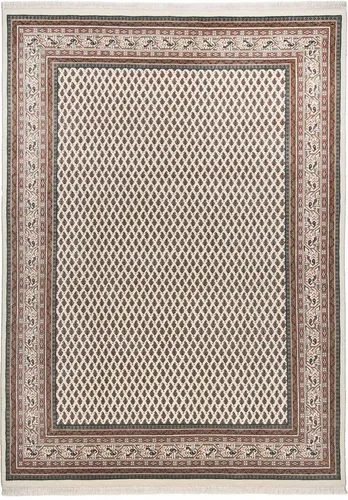 THEKO Orientteppich Abbas Meraj Mir – Handgeknüpft aus reiner Wolle - Rechteckiger Orientteppich mit traditionellem Mir-Muster, handgeknüpft aus hochwertiger Schurwolle. Perfekte Ergänzung für moderne und klassische Wohnstile.