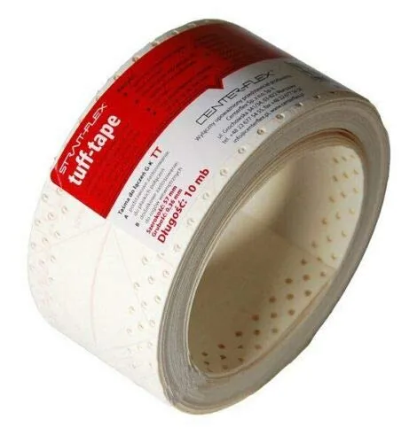 STRAIT-FLEX TUFF-TAPE Corner Rail Drywall Plasterboard Joint Tape Made in USA 10 m