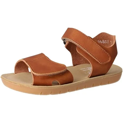 Däumling Unisex Kinder Teens Sanas Sandale - Braun 28,0 - Wanderschuhe für Kinder, bequem mit Klettverschluss und offener Schuhspitze, ideal für Abenteuer in der Natur.
