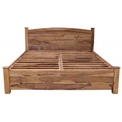 Bett mit Stauraum Rami 180x200 aus indischem Sheesham-Massivholz - Betten: Hochwertiges Bett Rami aus indischem Sheesham-Massivholz bietet praktischen Stauraum und stilvolles Design für Ihr Schlafzimmer.