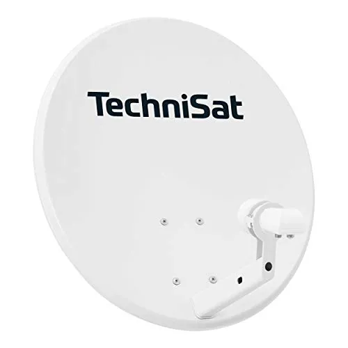 TechniSat TECHNITENNE 60 Satelliten-Schüssel - SAT-Antennen: 60 cm digitale Sat-Anlage für bis zu 2 Teilnehmer, inklusive Masthalterung und Universal-Twin-LNB für optimalen Empfang und einfache Montage.