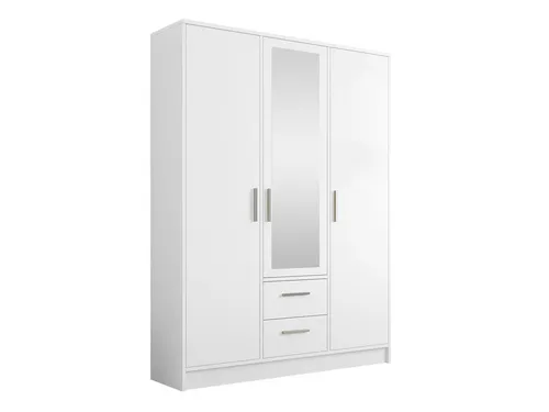 MIRJAN24 Kleiderschrank Tokyo 153 mit Spiegel - Kleiderschrank Tokyo 153: Mit drei Drehtüren, zwei Schubladen und ausziehbarer Kleiderstange – ideal für optimalen Stauraum und Organisation.