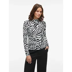 Vila VILEOA L/S Rollneck Top - Hochgeschlossenes T-Shirt in Schwarz - Shirts, stylisches VILEOA L/S Rollneck Top, aus schnell trocknendem Jersey für optimalen Tragekomfort, ideal für jeden Anlass.