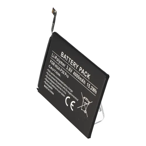 AccuCell Akku passend für Huawei P20 Pro, Li-Polymer, 3,8V, 4000mAh, 15,2Wh, built-in, ohne Werkzeug