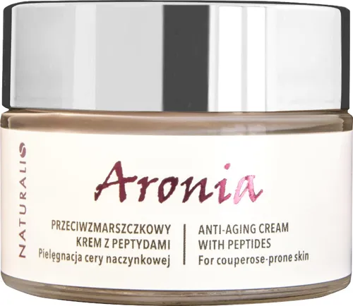 ARONIA Anti-Falten-Creme mit Peptiden 50 ml – NATURALIS - Hochwertige Anti-Falten-Creme für empfindliche Haut. Mit 99 % natürlichen Inhaltsstoffen und innovativen Peptiden für sichtbare Hautstraffung und intensive Feuchtigkeit.