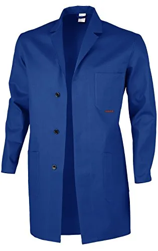 Berufsmantel Arbeitskittel Blaumann 100 % Baumwolle - mehrere Farben - 102,Kornblau