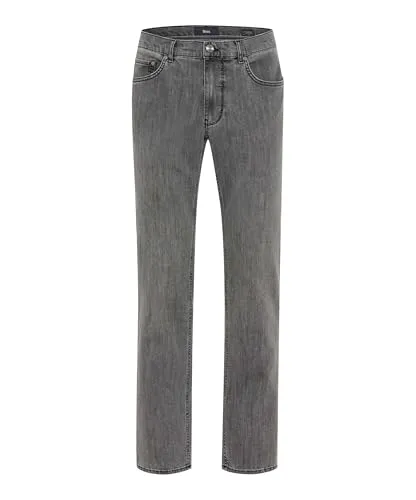 Brax 5-Pocket-Jeans Style COOPER DENIM grau|schwarz 46/34 - Modische 5-Pocket-Jeans aus hochwertigem Denim, perfekt für den Alltag. Mit regular fit und niedrigem Bund für optimalen Tragekomfort.
