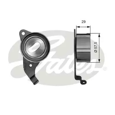 Gates Spannrolle, Zahnriemen PowerGrip T41067 - Autoteile, hochwertige Spannrolle für zuverlässige Leistung und Langlebigkeit im Motorbereich.