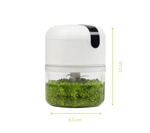 Genius Choptastic Pro - Elektrischer Multi-Zerkleinerer, 30 Watt, 300 ml Fassungsvermögen, ideal für Obst, Gemüse und Nüsse, mit Spritzschutz für sauberes Arbeiten