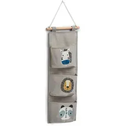Zeller Present Hängeaufbewahrung, Grau, Textil, Rechteckig, 35x81.5x10 cm, Kinder- & Jugendzimmer, Kindermöbel, Kinderregale