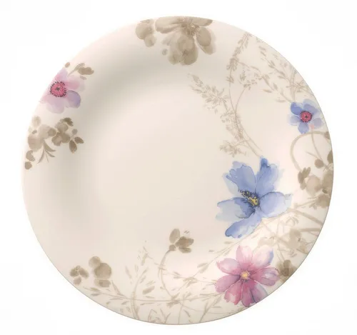 Villeroy & Boch Platzteller Mariefleur Gris – Spülmaschinengeeignet und Blumendesign - Eleganter Platzteller aus hochwertigem Porzellan mit einem schönen Blumendesign. Ideal für festliche Anlässe oder den täglichen Gebrauch. Maße: 30 cm Durchmesser, 2,5 cm Höhe.