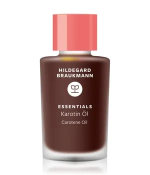Hildegard Braukmann ESSENTIALS Karotin Öl Gesichtsöl 25 ml - Gesichtsöl mit Orangenöl, Jojobaöl und Vitamin E für langanhaltende Bräune und sportliche Ausstrahlung, ideal für jeden Hauttyp, ohne synthetische Farbstoffe.