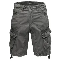 Amaci&Sons Cargoshorts LACKAWANNA Herren Bermuda Short Regular Fit grau W31 - Bequeme Cargoshorts aus 100% Baumwolle, ideal für den Alltag. Mit praktischen Taschen und pflegeleichtem Material für optimalen Tragekomfort.