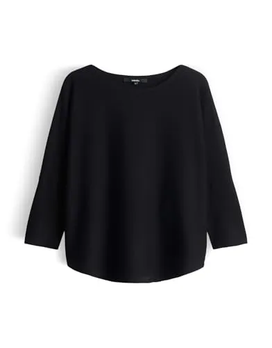 someday Damen Pullover TIRAJA | Oversized Feinstrickpullover in Schwarz, Größe 38 - Der someday Oversized Feinstrickpullover TIRAJA vereint stilvollen Komfort und modernes Design. Perfekt für Casual Looks, bietet er ein angenehmes Tragegefühl dank hochwertigem Material und ist ein Must-Have für jede Garderobe.