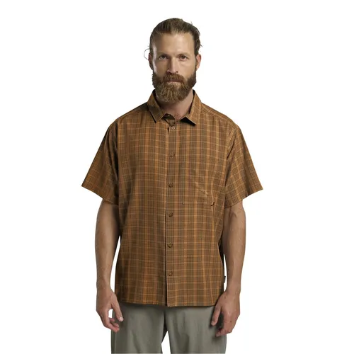 JACK WOLFSKIN MESETA SHIRT M, Herren Hemd XXL - Leichtes, kurzärmliges Hemd mit modernem Karomuster und zwei Brusttaschen. Ideal für warme Tage dank atmungsaktivem, schnell trocknendem Material.