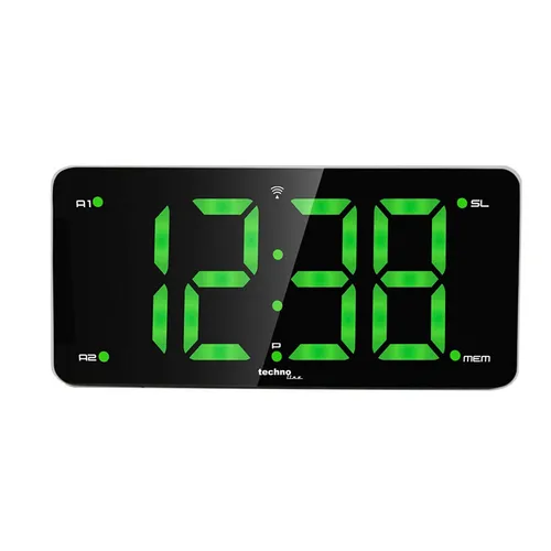 Technoline WT 486 Radiowecker - Funkuhr Radio-Wecker mit AM/FM Radio, 2 programmierbaren Weckalarmen und Schlummerfunktion, ideal für einen entspannten Start in den Tag.