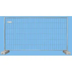 EUTOP Bauzaun 13 kg - Verzinkt mit 3,0 mm Drahtstärke - Robuster Bauzaun der Einstiegsklasse mit Übersteigschutz und überstehenden Spitzen, ideal für Planen & Banner im Außenbereich, je nach Witterungsverhältnissen.