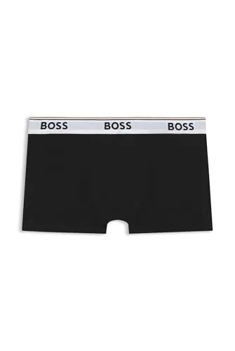 BOSS Herren Trunk 3p Co/EL Boxershorts XXL - Retroshorts für Herren im 3er Pack, bieten höchsten Tragekomfort und optimale Passform mit stylishen BOSS Logo im komfortablen Bund.