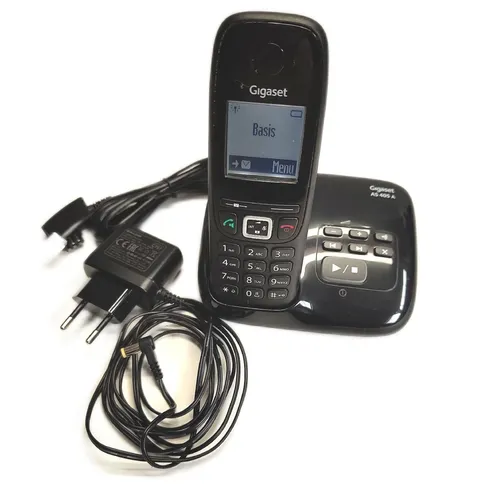 Gigaset AS405A - Schnurloses DECT-Telefon mit Anrufbeanworter - Festnetztelefone mit hervorragender Sprachqualität und kontrastreichem 1,8" Display, ideal für besten Komfort und Lesbarkeit.