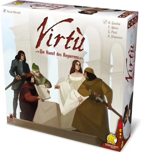 Strohmann Games Virtù: Expertenspiel für Strategen - Gesellschaftsspiele;Expertenspiele;Kennerspiele - Langlebiges Strategiespiel für 2-5 Spieler, ideal für spannende Spieleabende ab 14 Jahren.