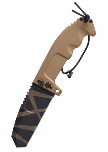 Taschenmesser RAO Desert Warfare, Extrema Ratio - Klappmesser für Outdoor - Hochwertiges Klappmesser mit Tanto-Point-Klinge aus Böhler N690, ideal für Outdoor-Aktivitäten. Kompakte Bauweise und zuverlässiger Axis-Lock-Mechanismus machen es zum perfekten Begleiter.