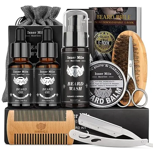 Aufgerüstet Bartpflege Set für Männer - Bartpflege Set für Männer, ideal für Bartwachstum und präzises Trimmen – für einen gepflegten Look.