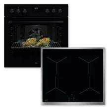 AEG AH43B Set Einbauherd OU5AE20AK + Induktionskochfeld OIX64A00XB - Herdsets mit 8 Backofenfunktionen und Aqua-Reinigungsfunktion für mühelose Reinigung. Multilevel Cooking sorgt für gleichmäßige Backergebnisse auf allen Ebenen.
