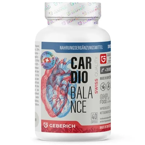 Cardiobalance 40 Kapseln - Unterstützung der Herzgesundheit mit Cranberry, L-Arginin und Coenzym Q10, steigert Blutfluss und fördert geistige Klarheit