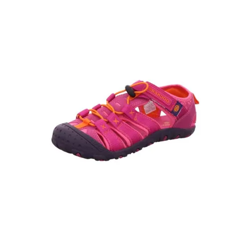 Dockers by Gerli 40TW650637780 (31/fuchsia) - Praktische Outdoorsandale für abenteuerlustige Mädchen. Robustes Obermaterial, leichter Einstieg mit Klettriemen und Schnellverschluss. Ideal für Freizeitaktivitäten und Trekking-Touren.