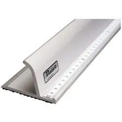 Victor Bar Schneidelineal 50cm - Profi-Aluminium Lineal mit Fingerschutz - Lineale: Das Victor Aluminium-Schneidelineal bietet eine hohe Fingerschutzkante und rutschsichere Unterlage für präzise und sichere Schnitte in verschiedenen Materialien.