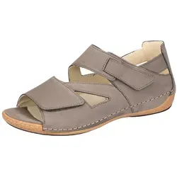 Waldläufer HELIETT Sandale, Keilsandalette, Sommerschuh, Komfortschuh, Klettverschlüsse, H-Weite braun 38 EU (5 UK)