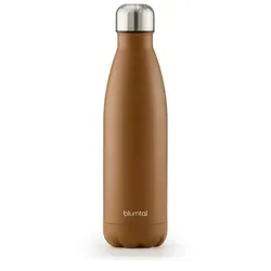 Blumtal Trinkflasche Charles - auslaufsicher, BPA-frei, stundenlange Isolation von Warm- und Kaltgetränken, 500ml, pumpkin spice - braun