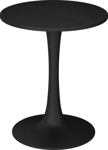 Vicco Esstisch Carl, Schwarz, 60 x 60 cm - Esstisch für gemütliche Runden, zeitloses Design in Schwarz, ideal für kleine Küchen oder Esszimmer.