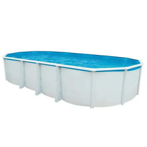 Steinbach Aktionsangebot Stahlwand Swimming Pool Set "Highline" inkl. Pool Starterset Chlor, weiß, 640 x 366 x 132 cm