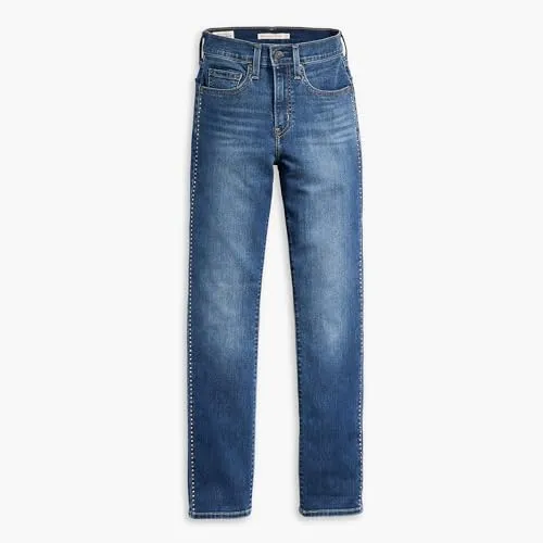 Levi's Damen 724 HIGH Rise Straight Light Indigo - Worn IN, Boat Day, 32W / 30L EU