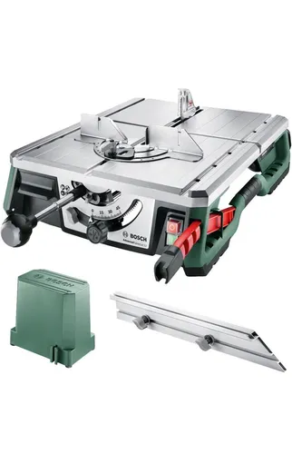 Bosch AdvancedTableCut 52 - 550W NanoBlade-Tischsäge - Kapp- & Gehrungssäge mit innovativer NanoBlade-Technologie für präzise Schnitte in Holz, ideal für Heimwerkerprojekte.