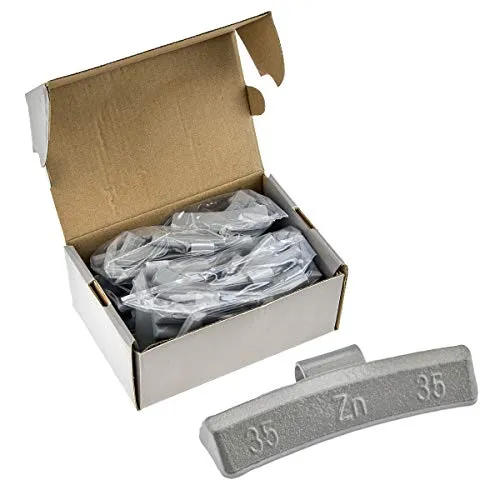 Stix 50x Schlaggewichte Auswuchtgewichte 35g Wuchtgewichte für Alufelgen Zinkgewichte Gewichte ZN