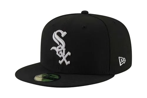 New Era Chicago White Sox MLB AC Performance Black 59Fifty Basecap - 7 7/8-63cm (XXL) - Hüte, Kappen & Mützen für Baseball-Fans, atmungsaktive Performance-Kappe für optimalen Tragekomfort beim Spielen oder Anfeuern!