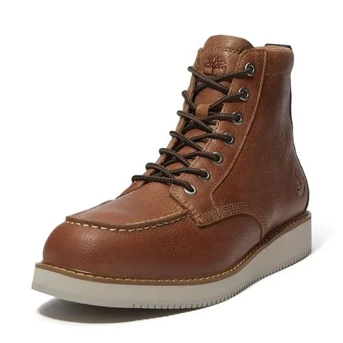TIMBERLAND Herren Redwood Edge Stiefelette - Größe 42 - Braun - Moderne Mid-Cut Stiefelette aus wasserabweisendem Leder. Mit griffiger Gummi-Außensohle für sicheren Halt und komfortablem ReBOTL Futter aus 50 % recyceltem Material. Ideal für Alltag und leichte Outdoor-Aktivitäten.