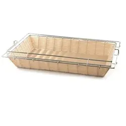 APS Buffetkorb - ECONOMIC 56,5 x 36 cm, H: 10 cm - Brot- und Obstkorb aus bruchsicherem Polypropylen, ideal für die ansprechende Präsentation von Lebensmitteln am Tisch. Spülmaschinengeeignet und stapelbar.