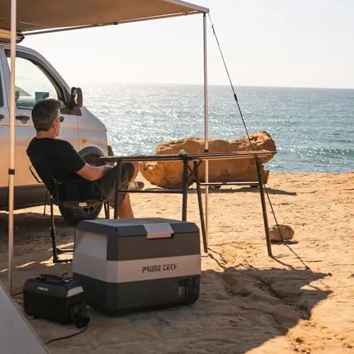 Prime Tech Kompressor-Kühlbox Eco-Line 25/30 Liter - Effiziente Kühlung bis -22°C - Die Prime Tech Kühlbox bietet dank moderner Kompressor-Technik extreme Kühlleistung bis -22°C. Flexibel nutzbar über 12V, 24V oder 230V – ideal für unterwegs oder zu Hause. Mit durchdachtem Design für optimale Nutzung.