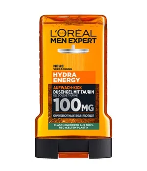 L'Oréal Men Expert Hydra Energy Duschgel 250 ml - Belebendes Duschgel für Männer mit Taurin und frischer Minze. Reinigt intensiv und sorgt für einen erfrischenden Aufwach-Kick, ideal für den energischen Start in den Tag.