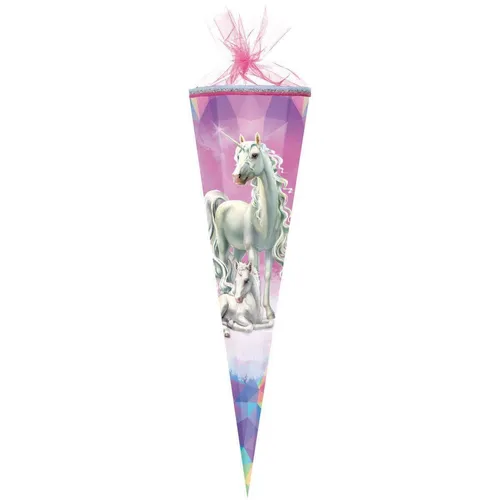 Nestler Schultüte Einhorn Märchenwald 85cm 6-eckig